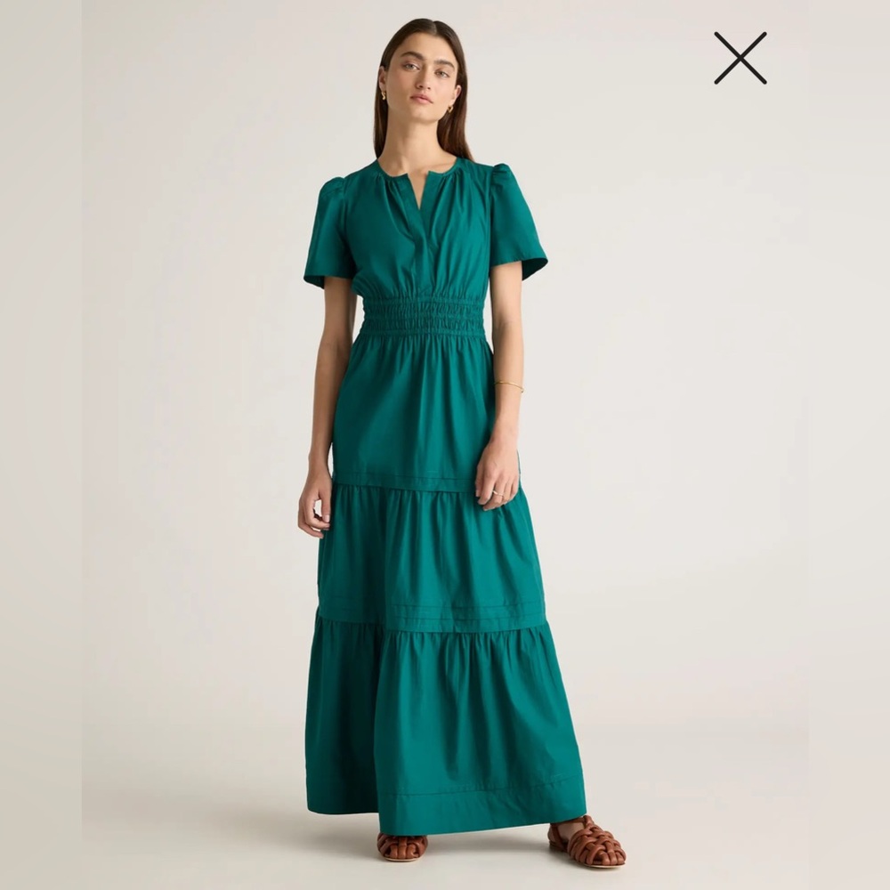 Quince Teal Green Maxi Dress